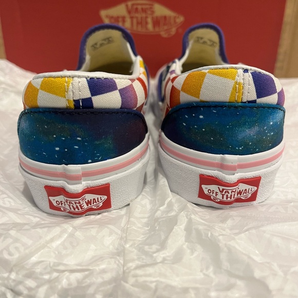 Custom Vans. Size 5. Aries and Rainbows. - Picture 3 of 7